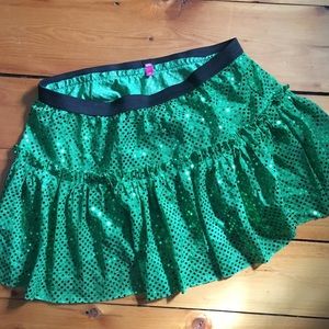 Sequined running skirt